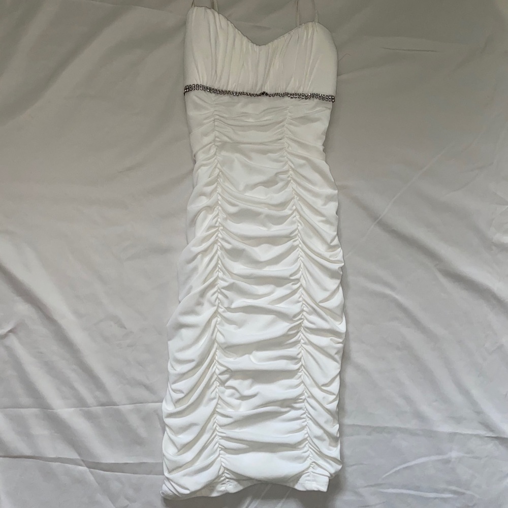 White formal dress